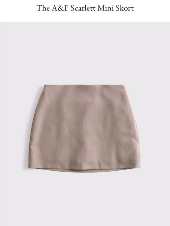 Abercrombie & Fitch Dresses & Skirts - Abercrombie Scarlett Mini Skort | Small | Deep Taupe